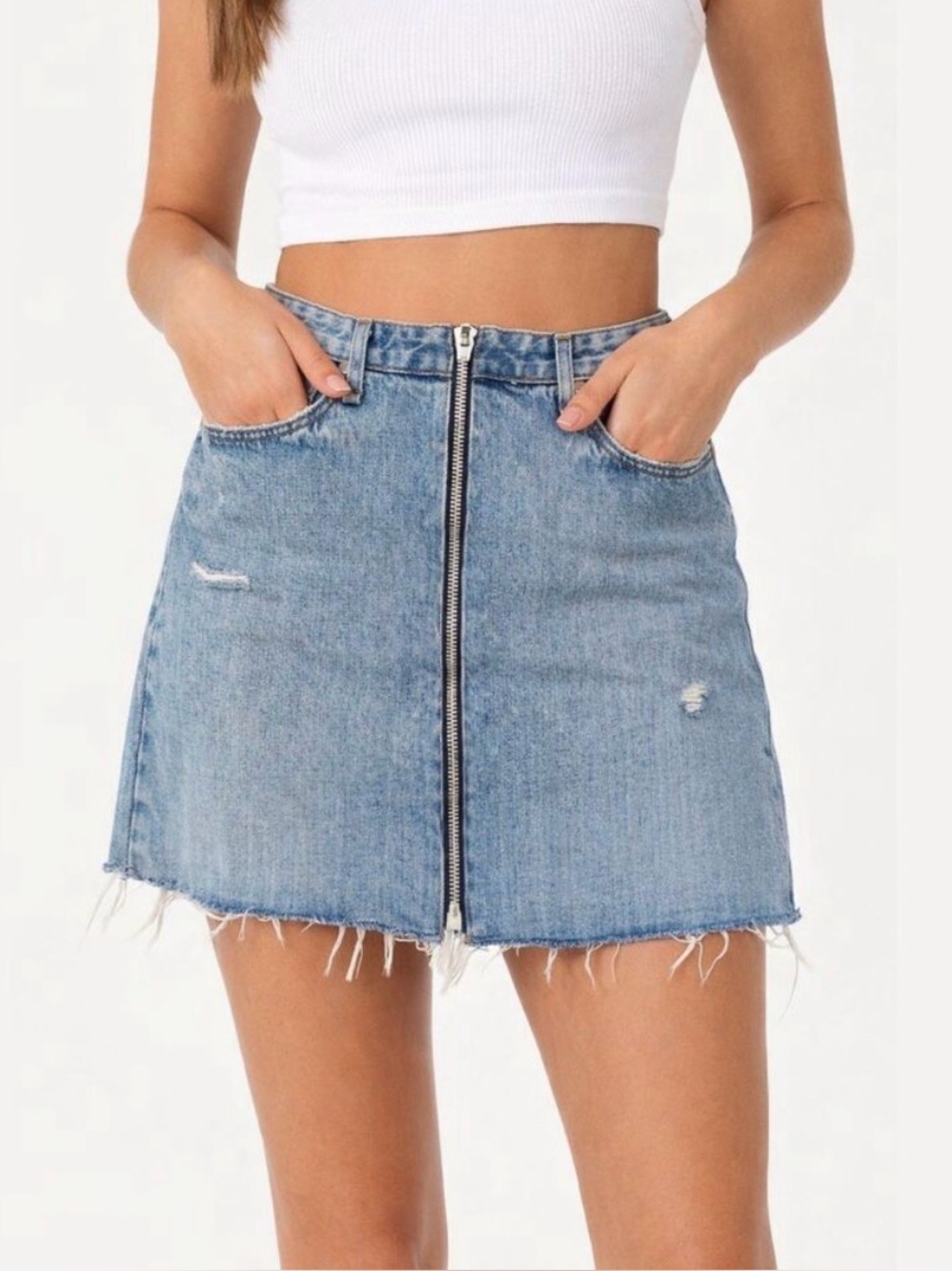 Rag & Bone Anna Denim Skirt 
30
